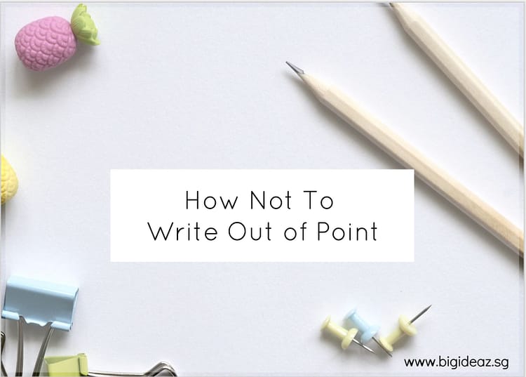 how not to write out of point